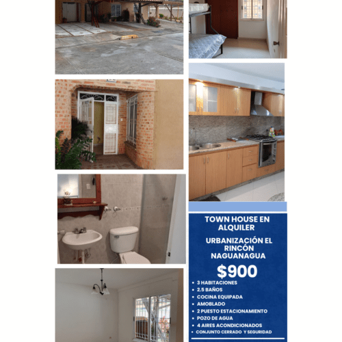 EN ALQUILER Exclusivo Townhouse en El Rincón  Mañongo Naguanagua